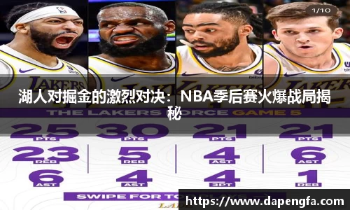 湖人对掘金的激烈对决：NBA季后赛火爆战局揭秘
